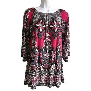 Charleys Boutique Pink and Grey Top